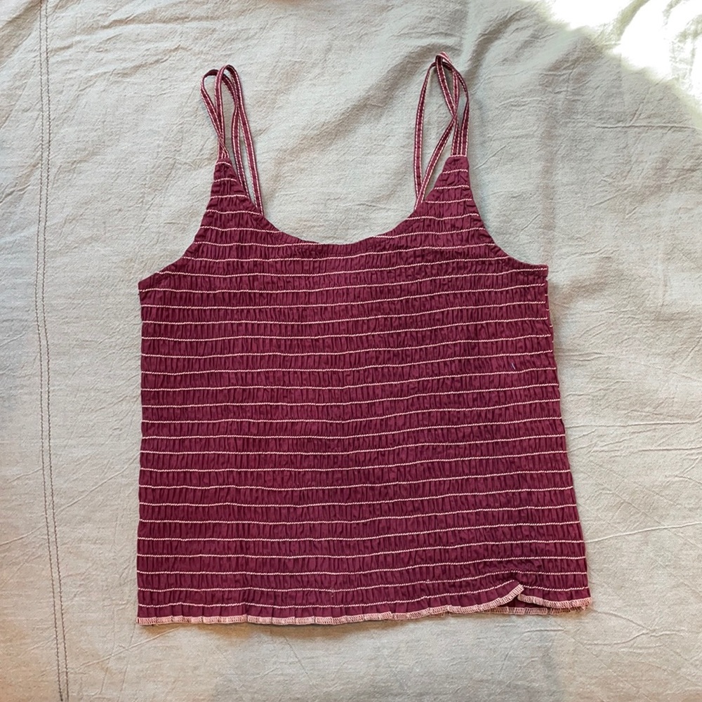 Burgundy Tank Top